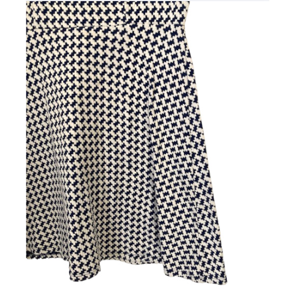 NAVY and White Houndstooth Dress - Large - Picture 4 of 6